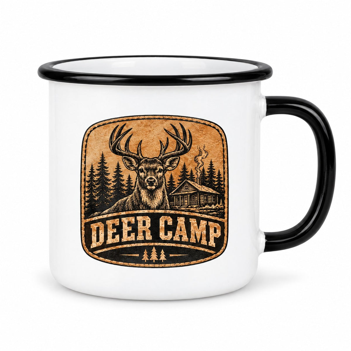 Deer Camp Enamel Camping Mug - 12oz