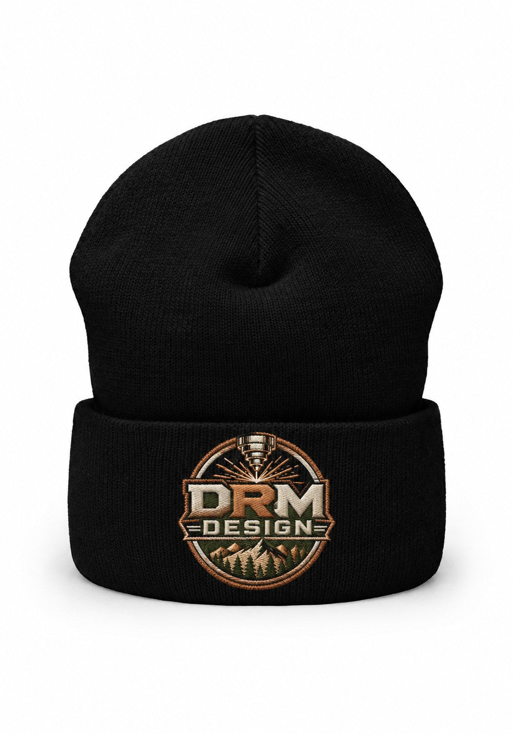 DRM Logo Embroidered Cuffed Beanie