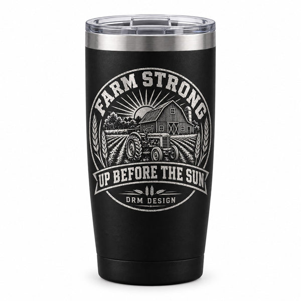 Farm Strong Engraved Tumbler - 20oz